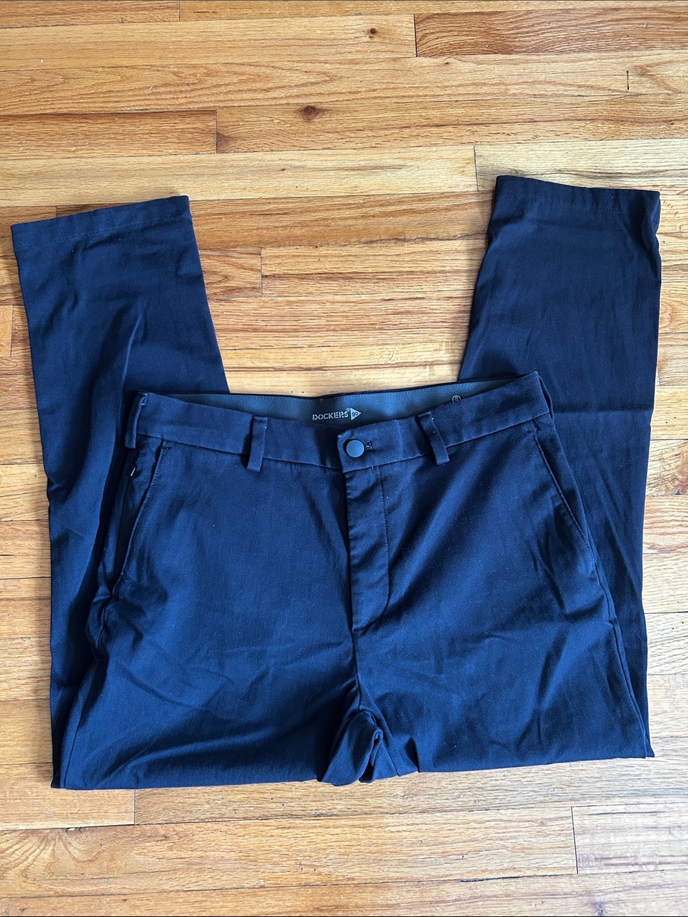 Dockers Men's Black Slim Straight Stretch Chinos 32/29